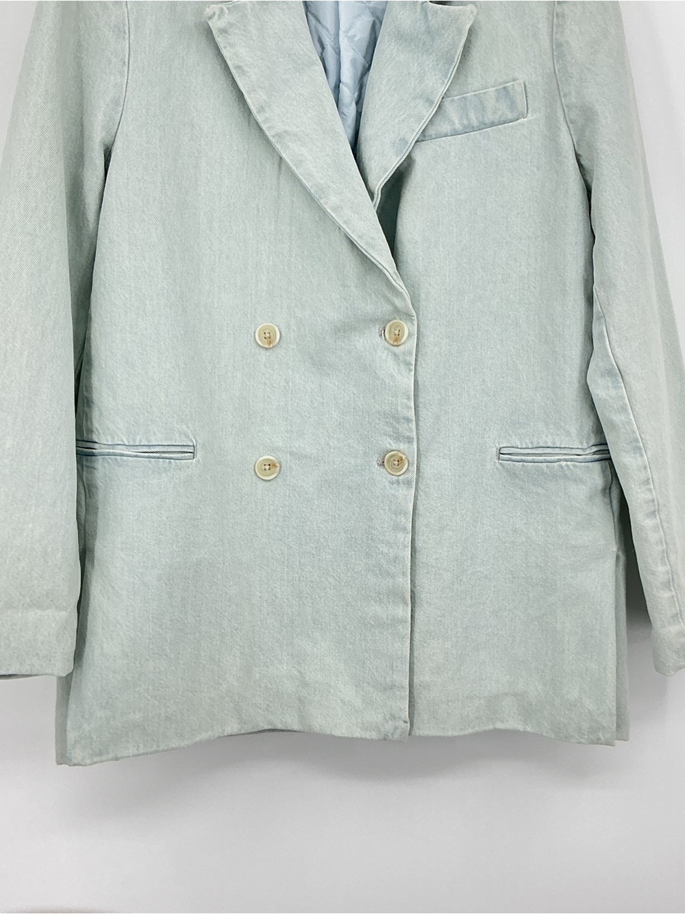 Levi’s Denim Light Wash Double Breasted Jacket/Blazer - Picture 5 of 16